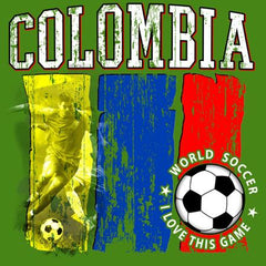 Colombia World Soccer 2018 Heat Transfers