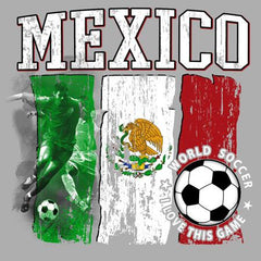 Mexico World Soccer 2018 Heat Transfers