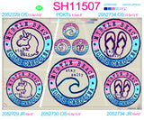 SH11578 - Souvenir Circular Tie-Dye Sheet - Complete Set