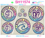 SH11507 - Pastel Coastal Circular Sheet - Complete Set