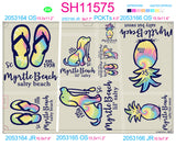 SH11506 - Pastel Beach Sheet - Complete Set