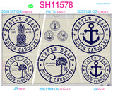 SH11575 - Tie-Dye Fill Coastal Sheet - Complete Set
