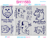 SH11578 - Souvenir Circular Tie-Dye Sheet - Complete Set