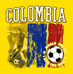 Colombia World Soccer 2018 Heat Transfers