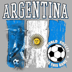 Argentina World Soccer 2018 Heat Transfers