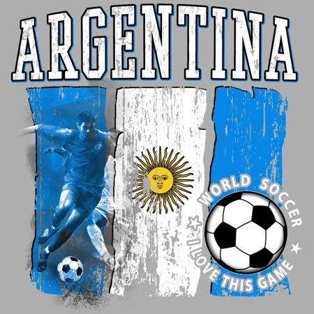 Argentina World Soccer 2018 Heat Transfers