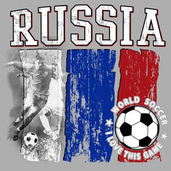 Russia World Soccer 2018 Heat Transfers