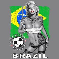 Brazil - Marylin World Soccer 2018 Heat Transfers