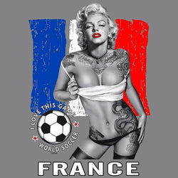France - Marylin World Soccer 2018 Heat Transfers