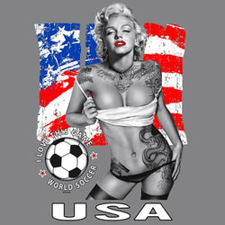 USA - Marylin World Soccer 2018 Heat Transfers