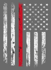 The Thin Red Line - US Flag