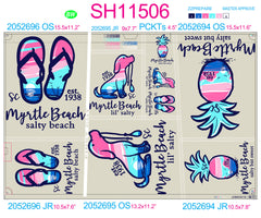 SH11506 - Pastel Beach Sheet - Complete Set