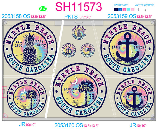 SH11573 - Tie-Dye Fill Circular Sheet - Complete Set