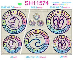 SH11574 - Tie-Dye Fill Circular Sheet - Complete Set