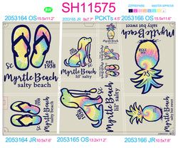 SH11575 - Tie-Dye Fill Coastal Sheet - Complete Set