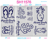 SH11584 - Beach Paisley Sheet - Complete Set