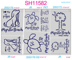 SH11582 - Southern Tie Dye Sheet - Complete Set