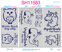 SH11583 - Souvenir Tie Dye Sheet - Complete Set